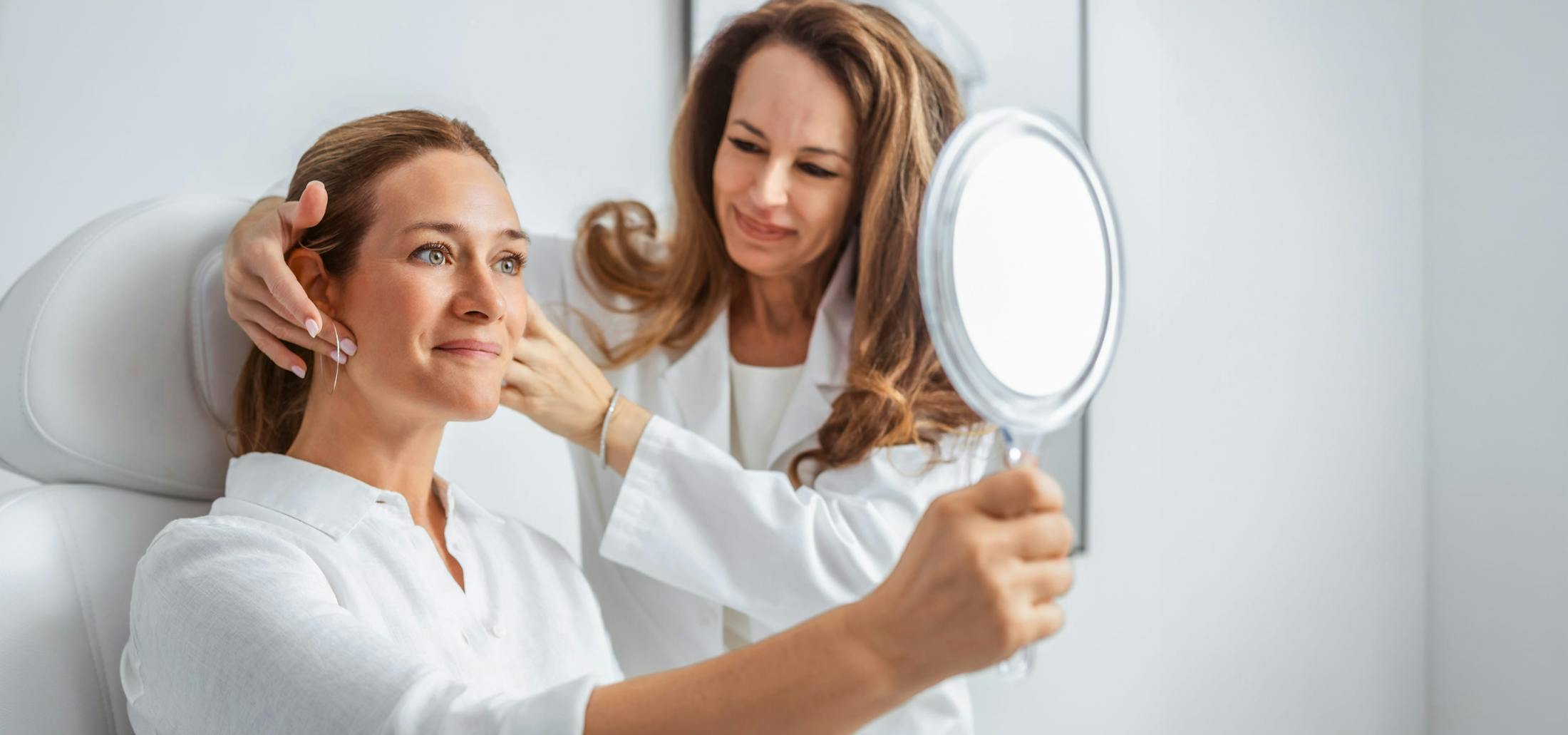 Dr. Restivo and a patient