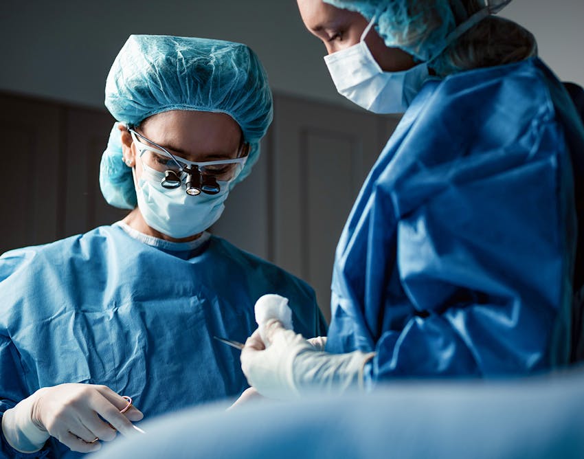 Doctors doing a procedure