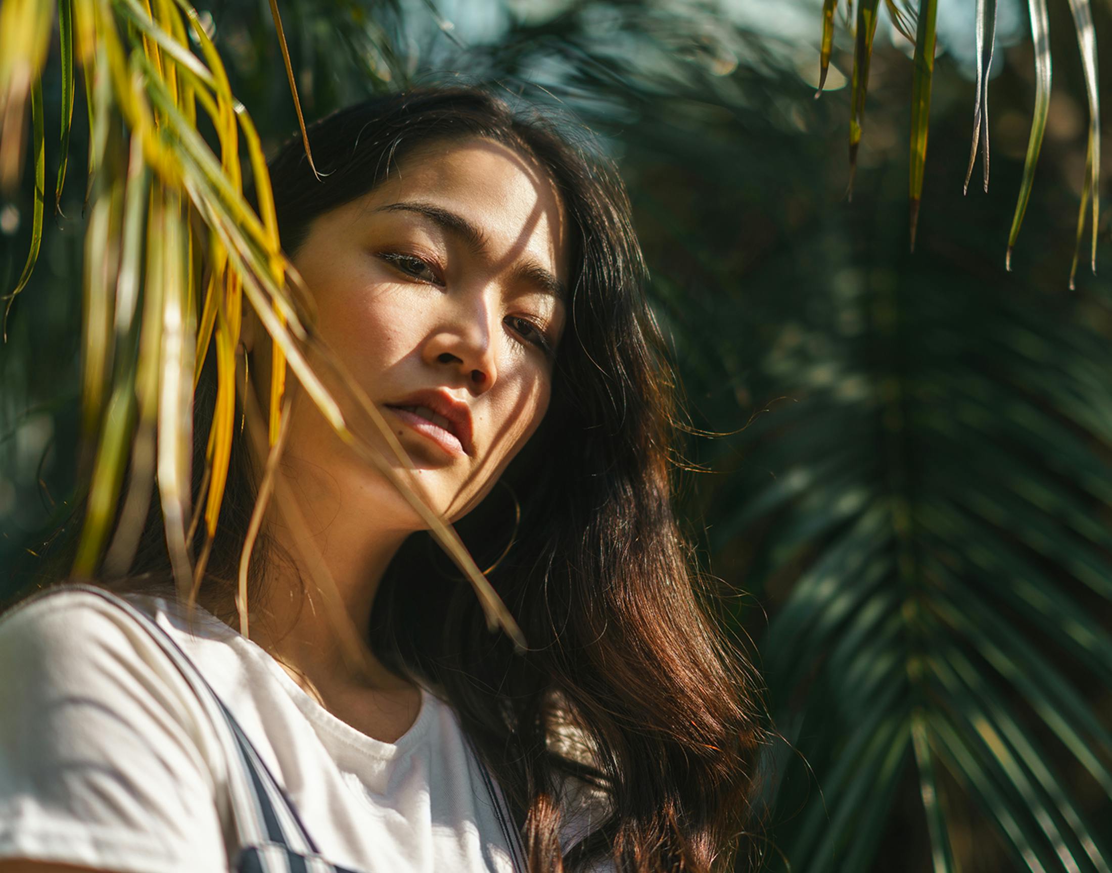 Woman looking at the camera