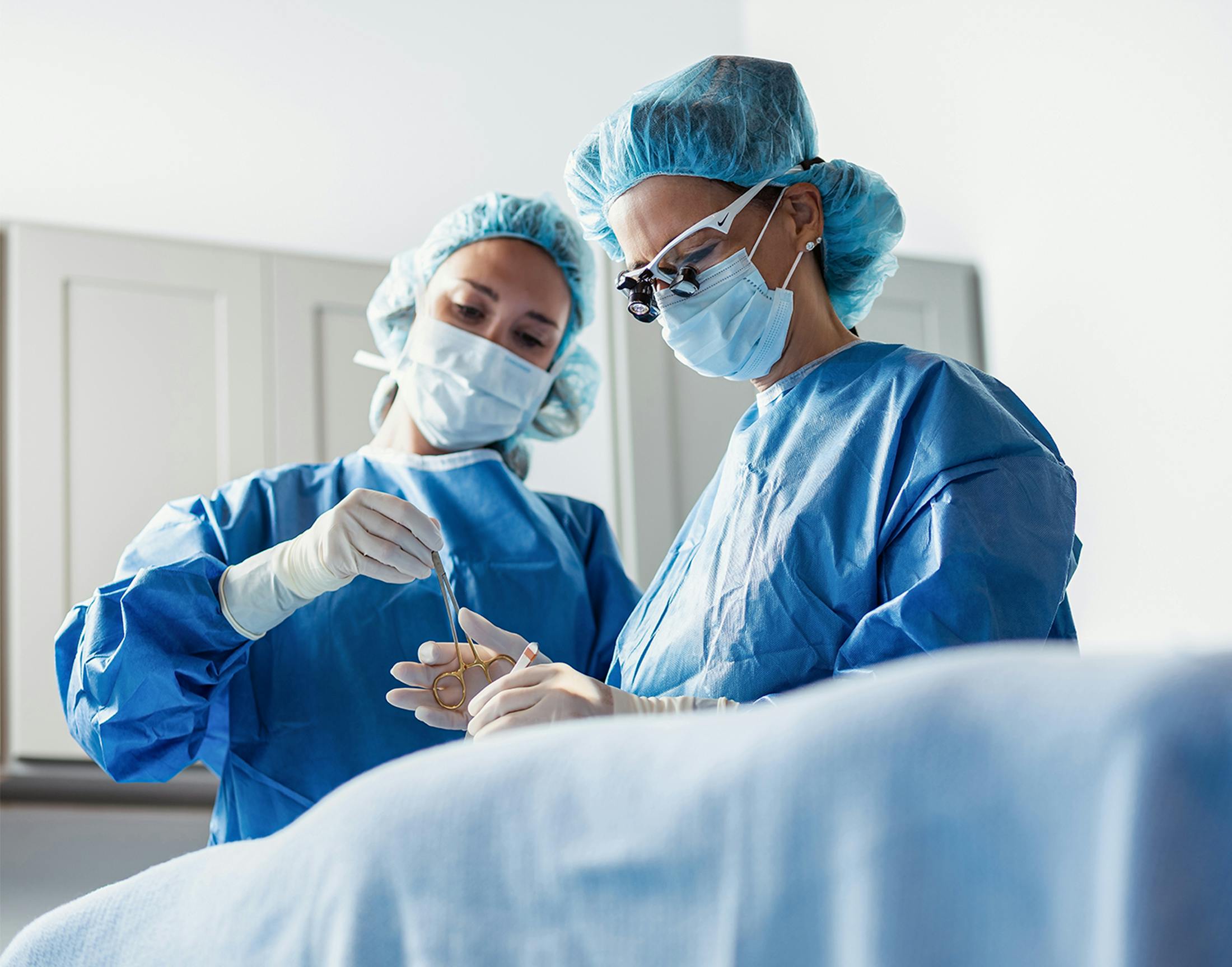 Doctors doing a procedure