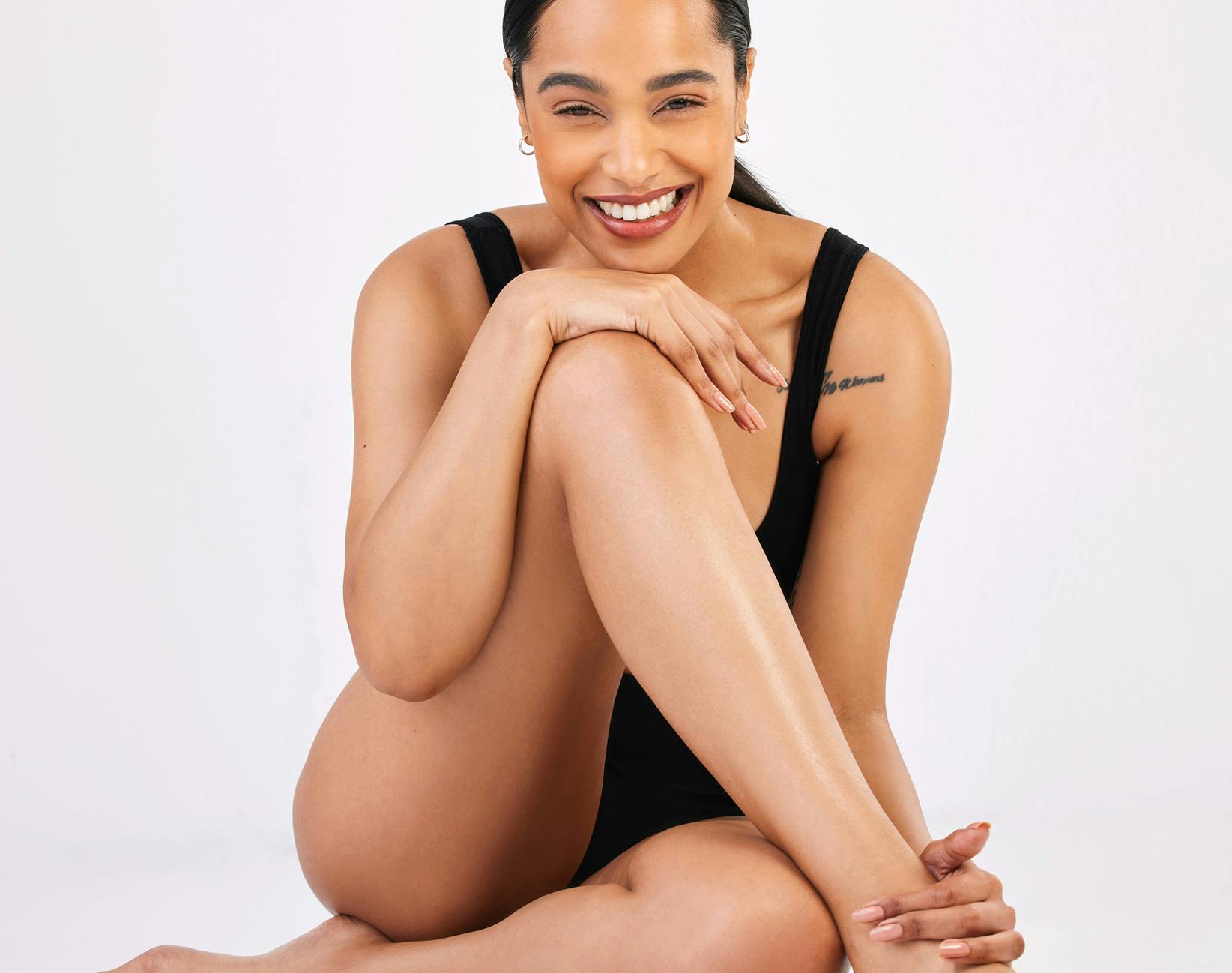 woman sitting on the floor