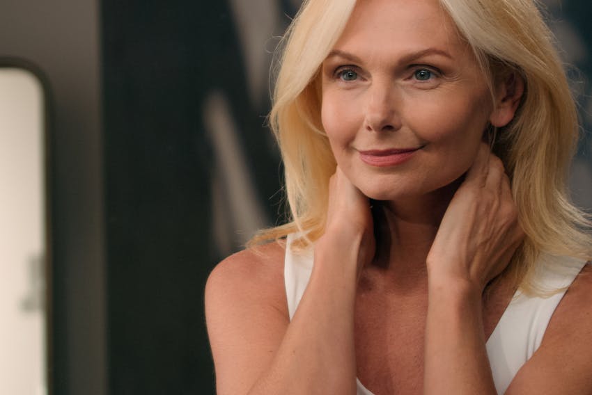 woman with blonde hair