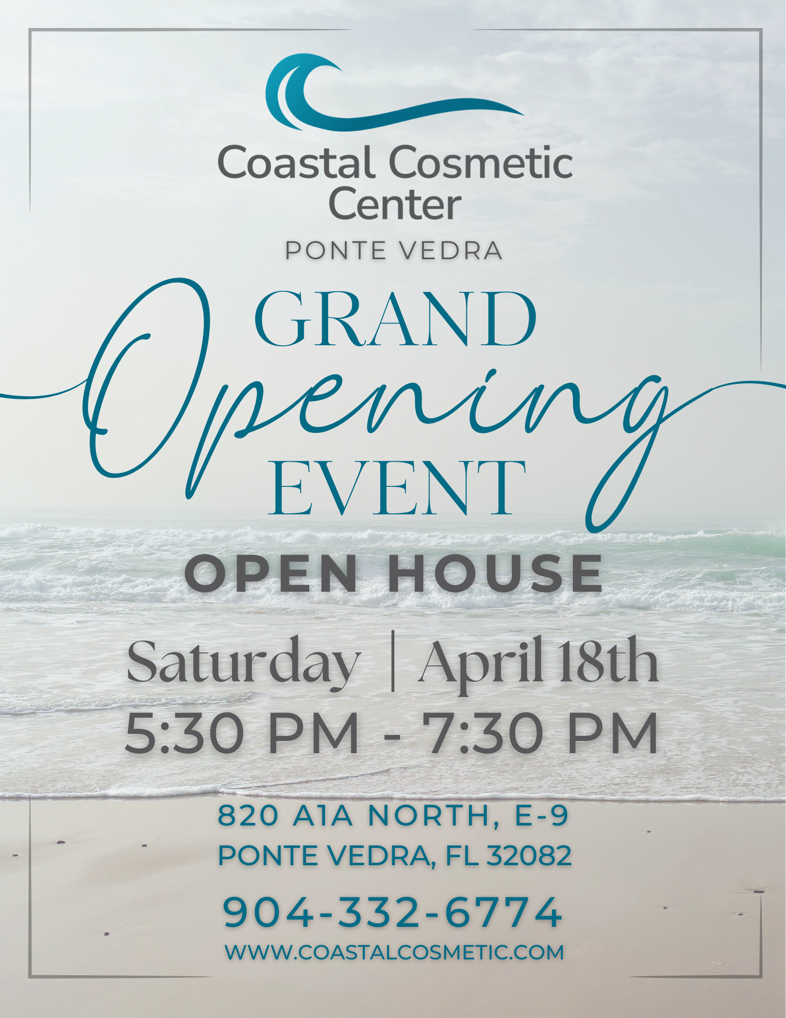 grand opening costal poster