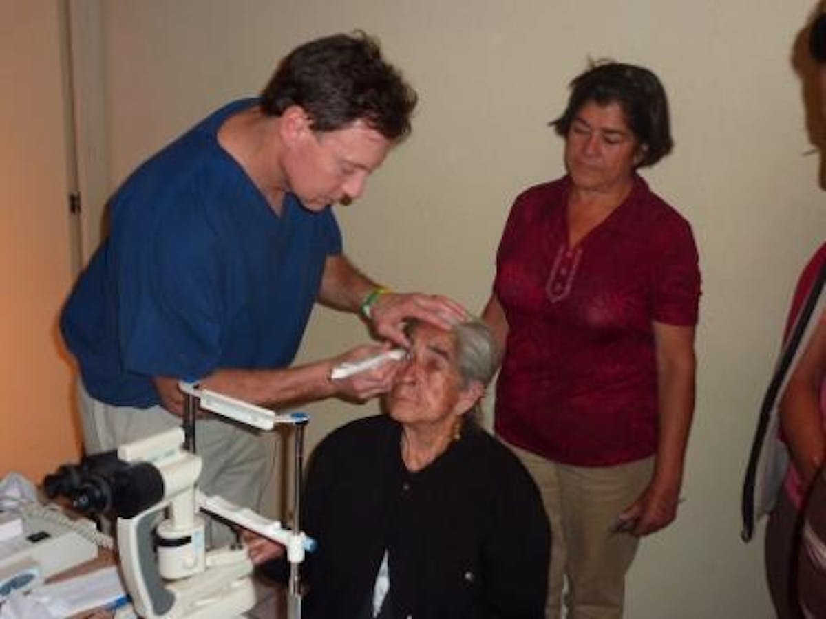 Doctor performing a Medical Procedure