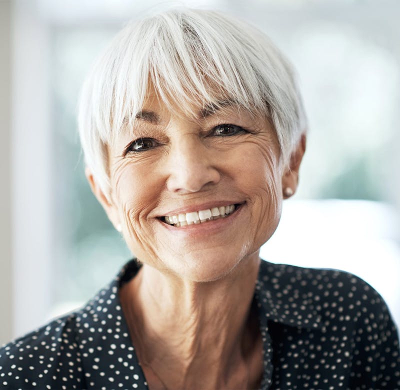 woman smiling