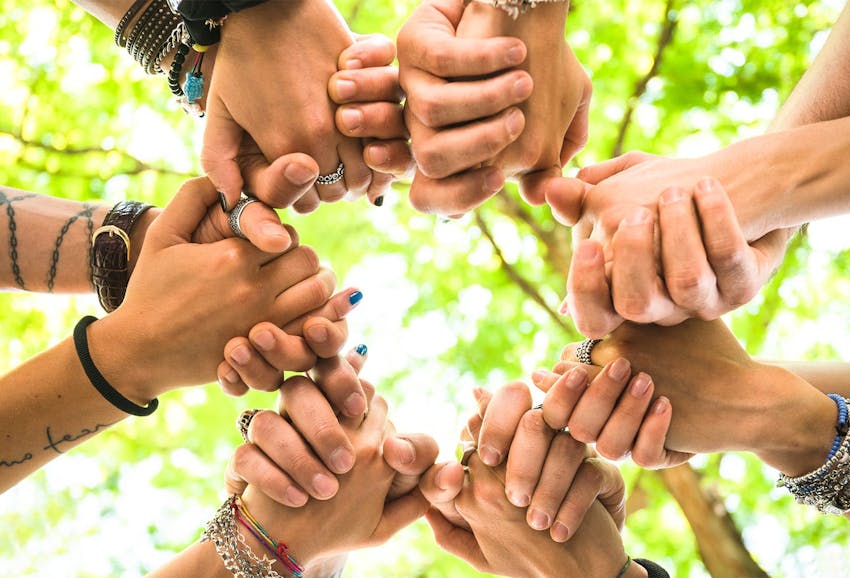 doctor looking through an eye machine