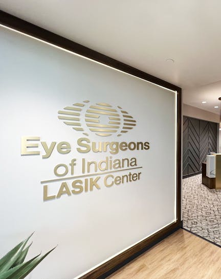 Logo for eye surgeons of Indiana