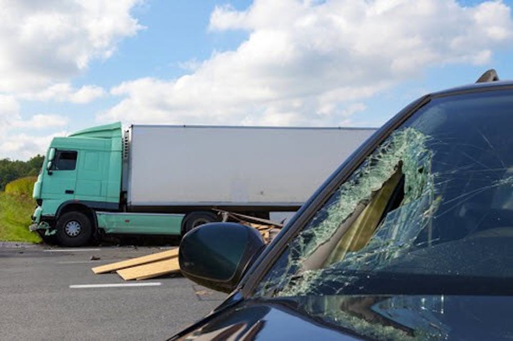 car accident with semi-truck
