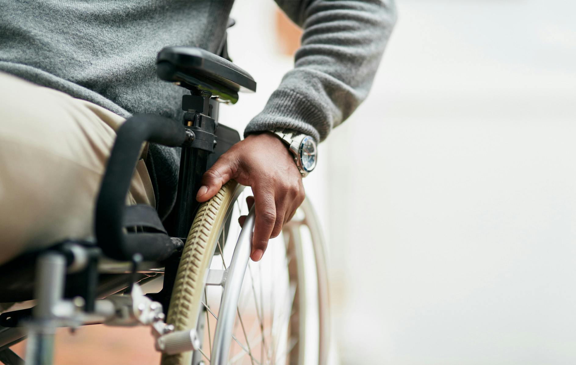 person in a wheelchair