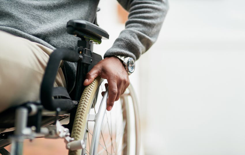 person in a wheelchair