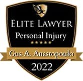Elite Lawyer 2022 badge - Gus Anastopoulo