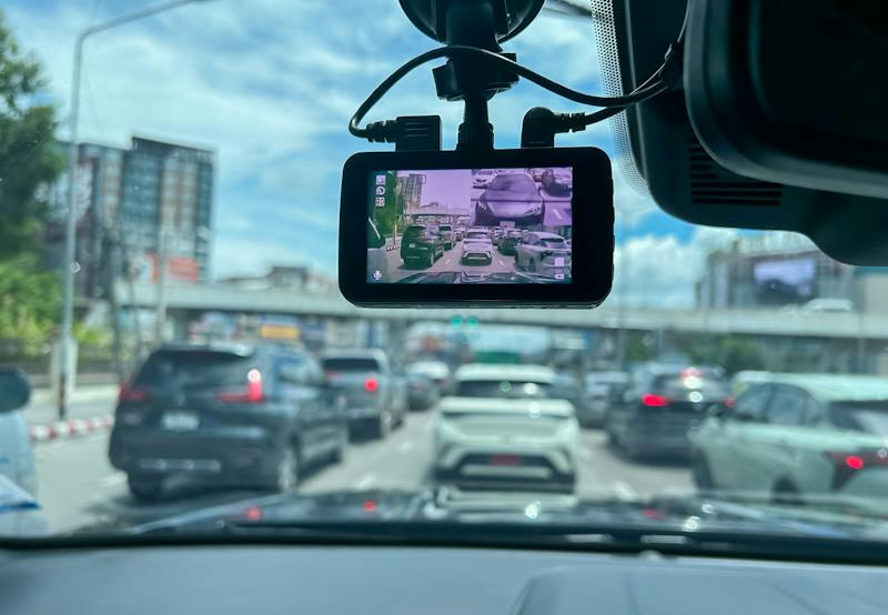 dash cam on car