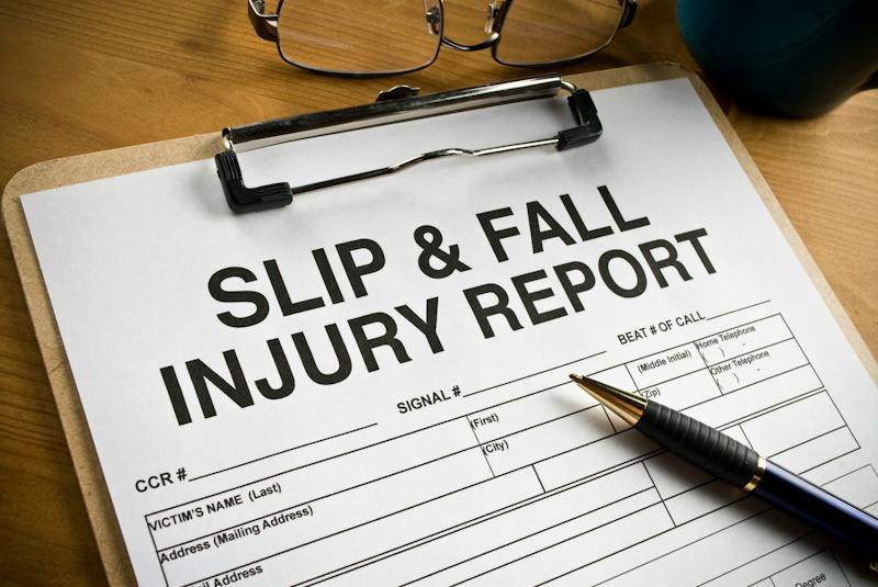 slip and fall injury report