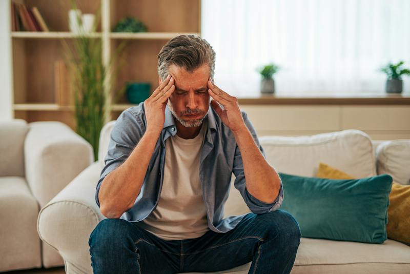 guy with a headache