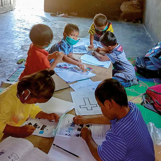 Classroom of children, Indonesia