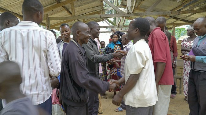 Community gathering, Democratic Republic of the Congo