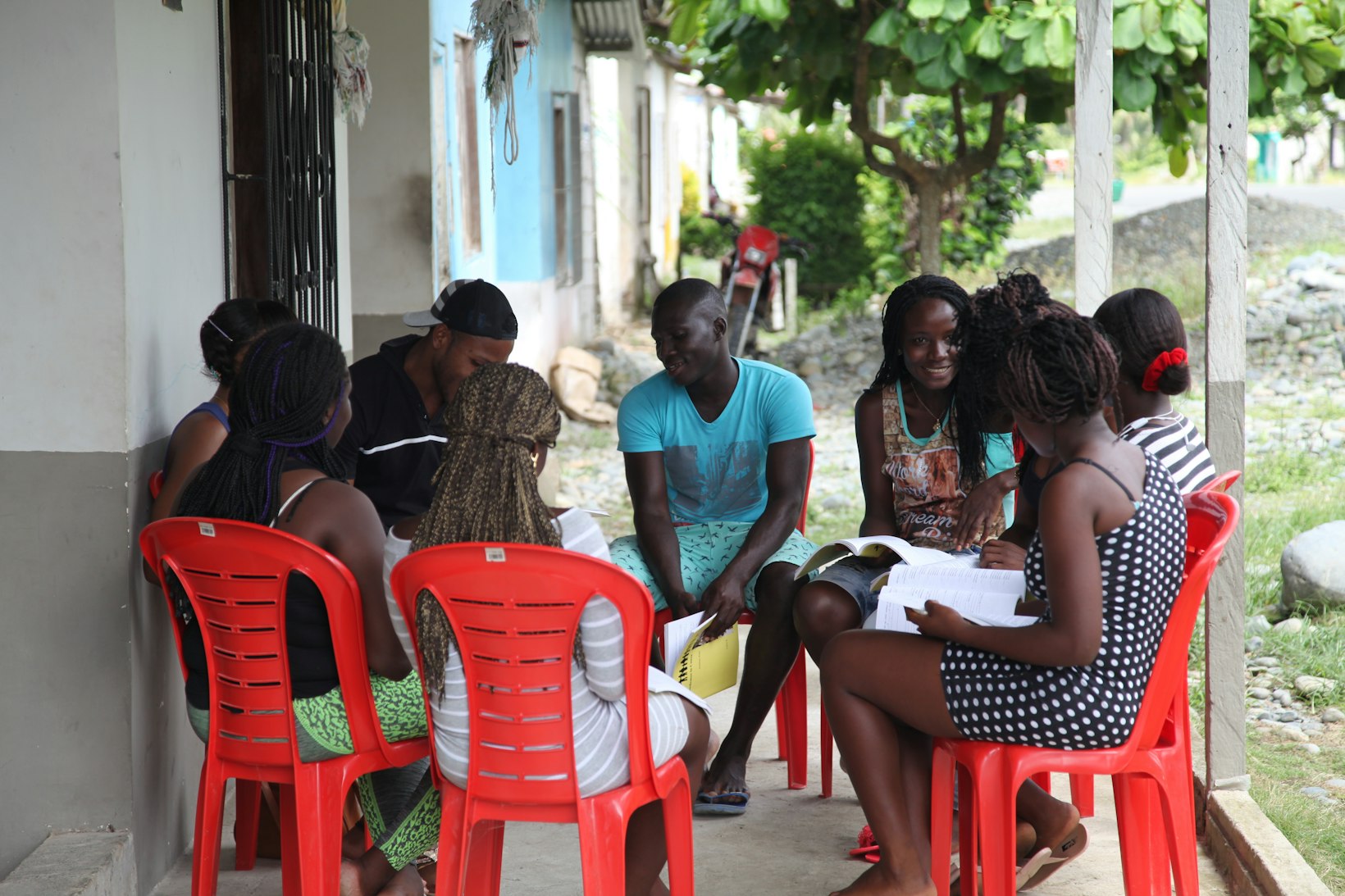 Youth studying, Colombia