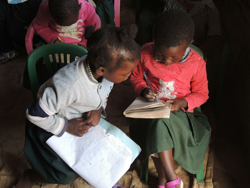 Children in class, Malawi