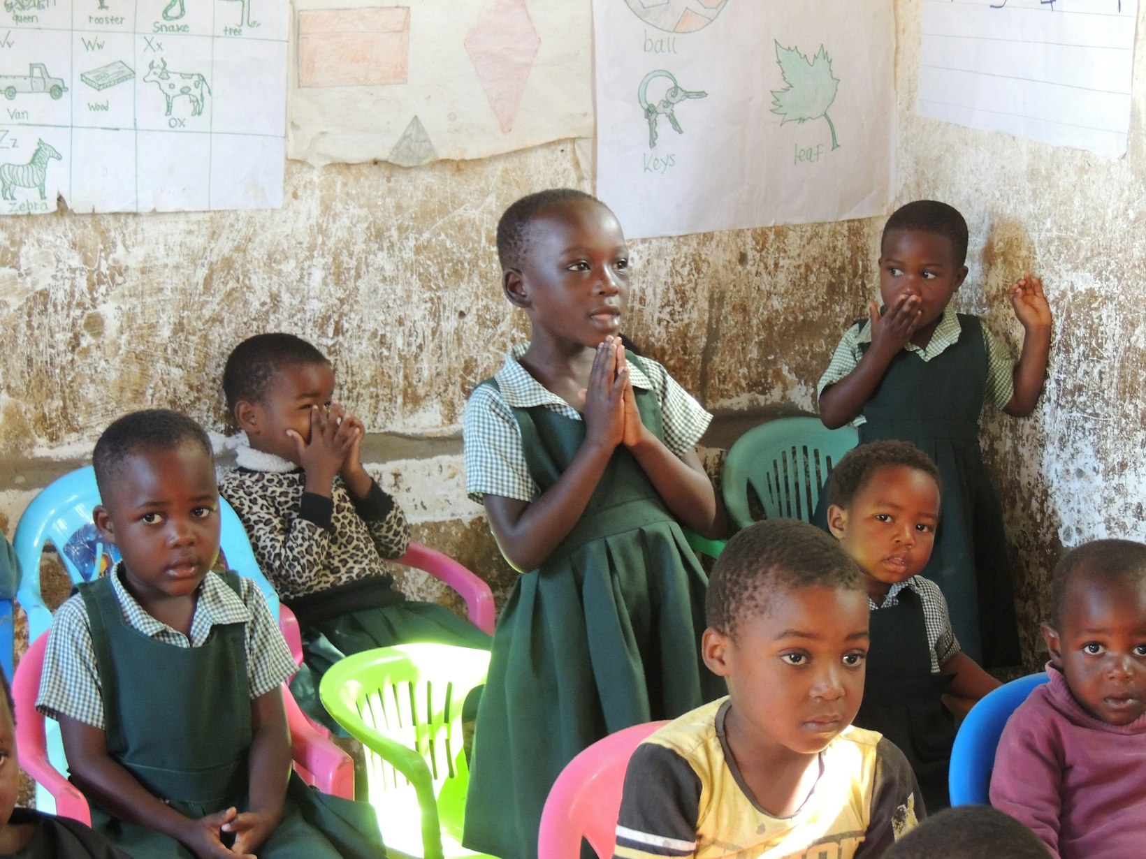 Children in classroom, Malawi