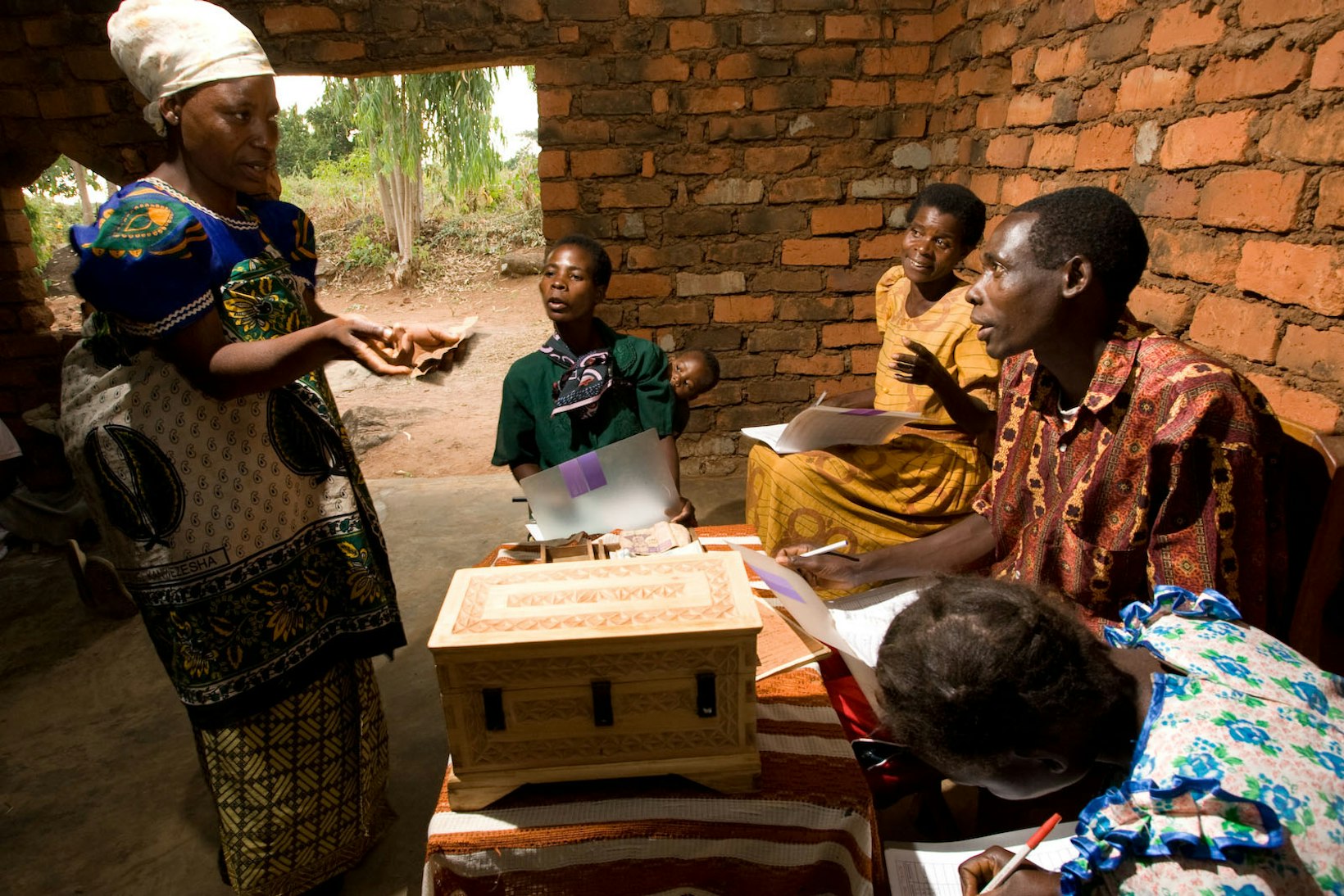 Community bank meeting, Malawi