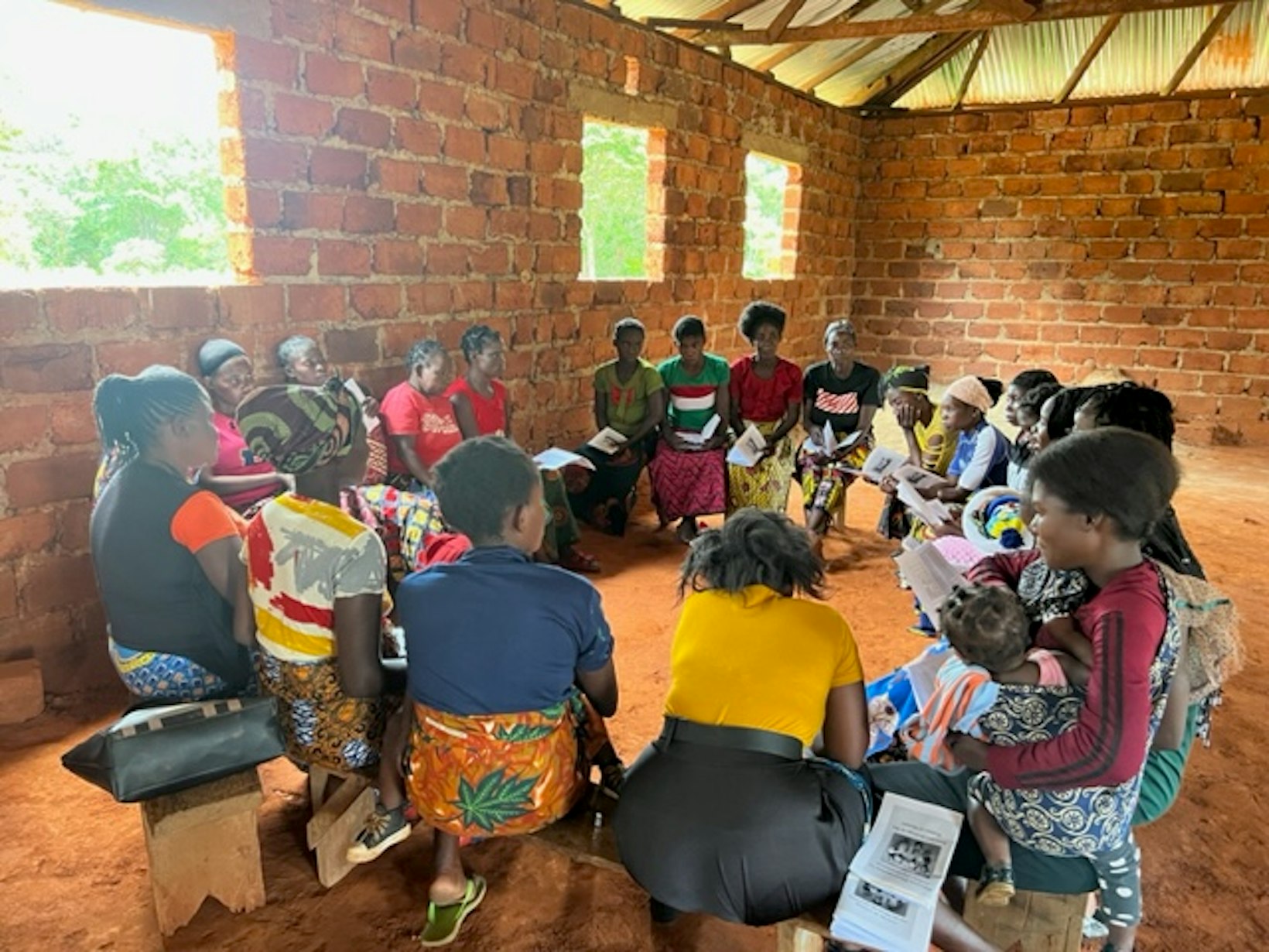 Gathering of women, Zambia