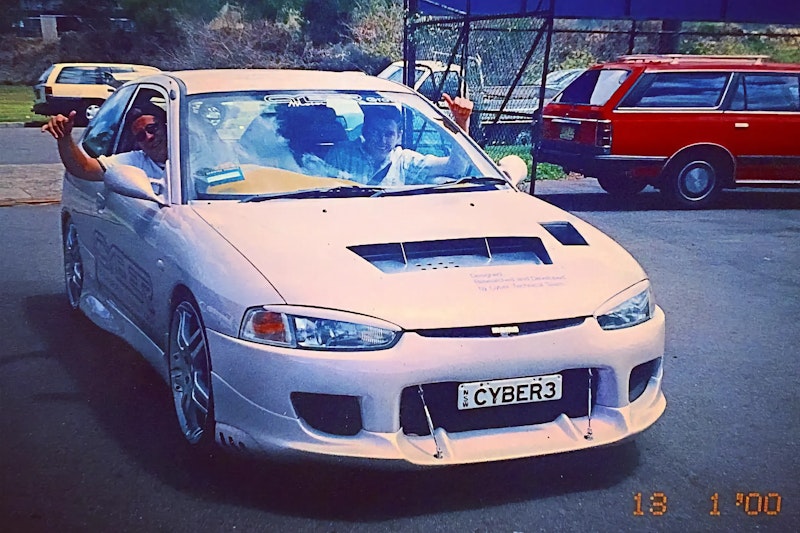 Mirage with driver waving