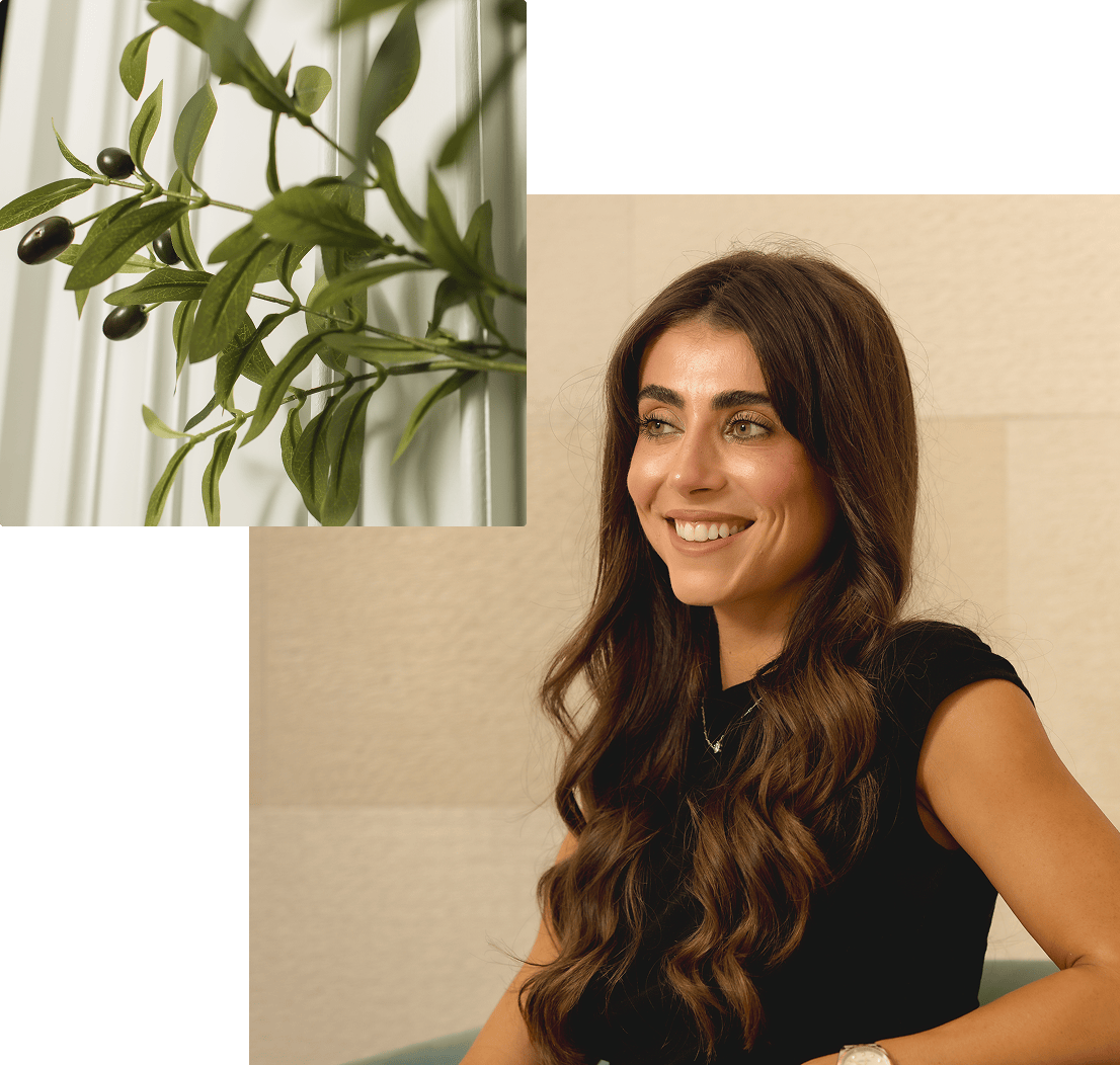 woman smiling