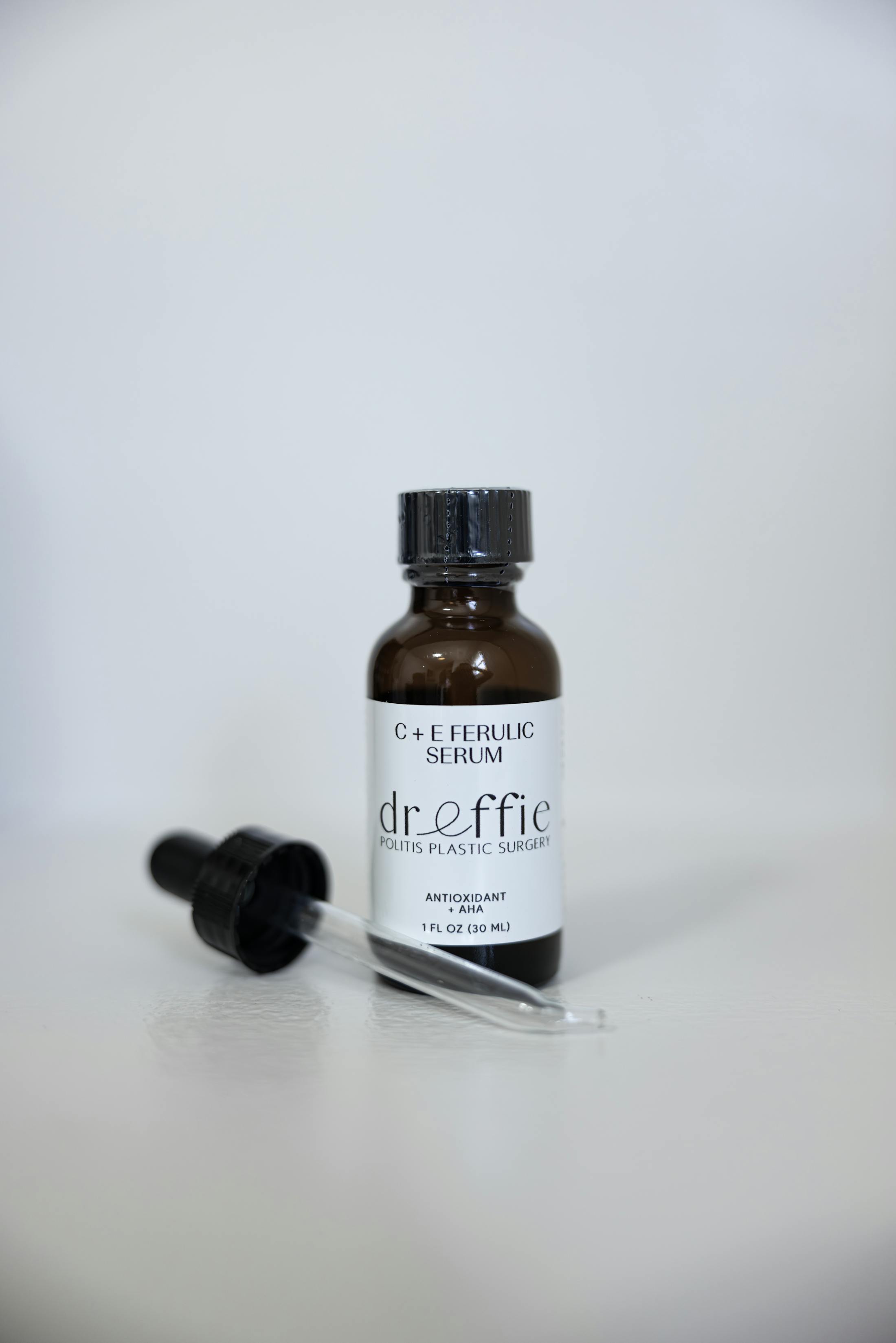 A bottle of skincare
