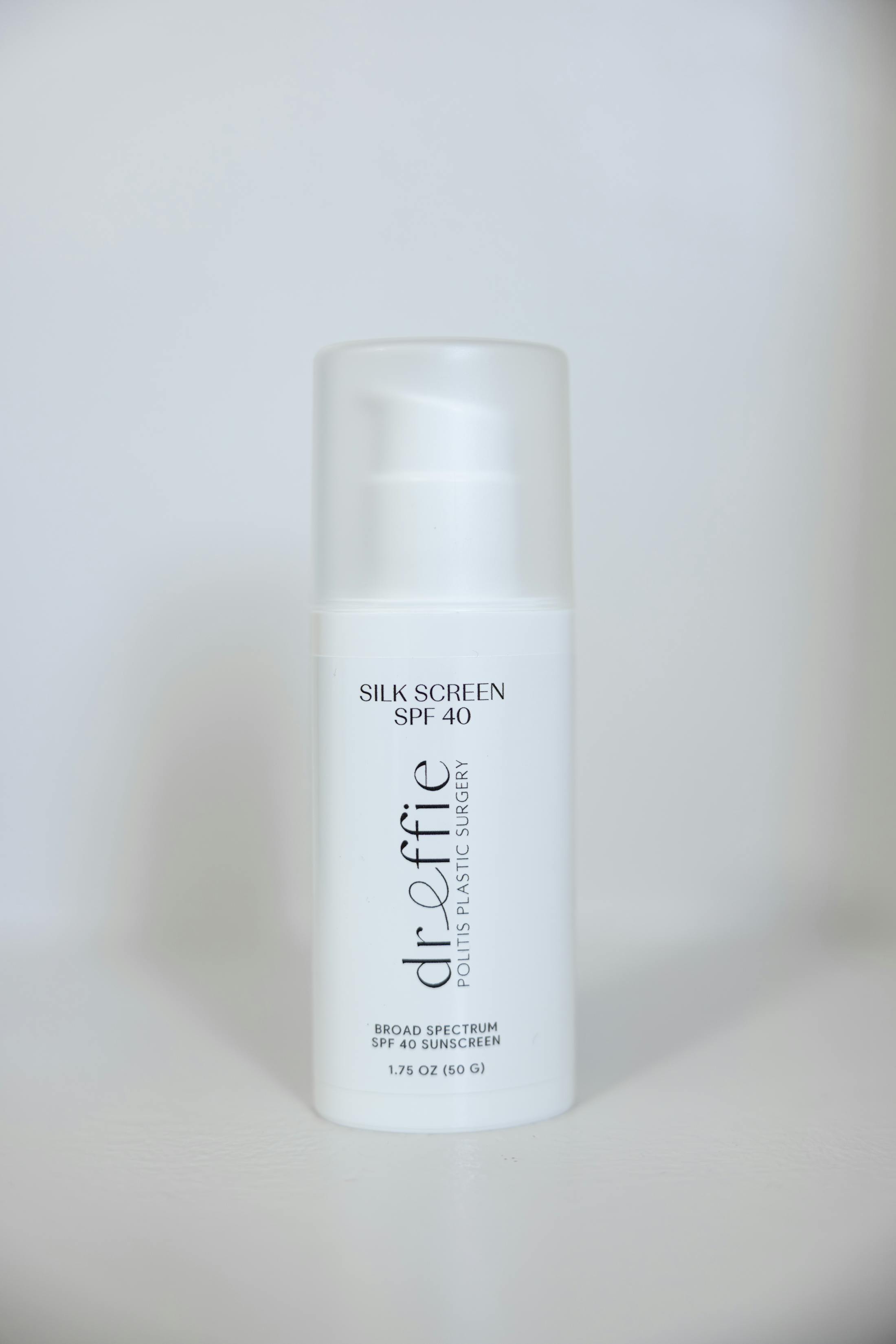 A bottle of skincare