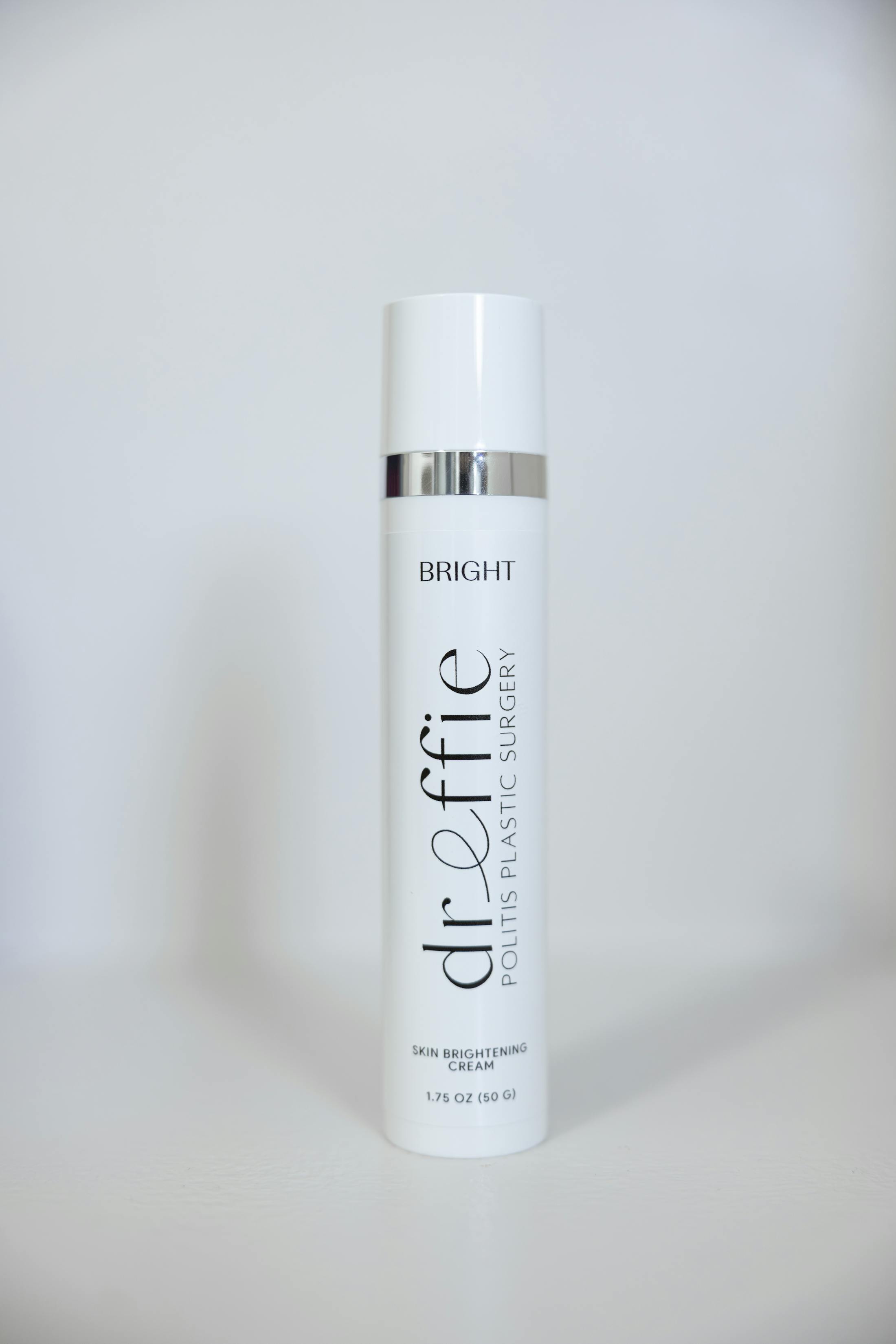 A bottle of skincare