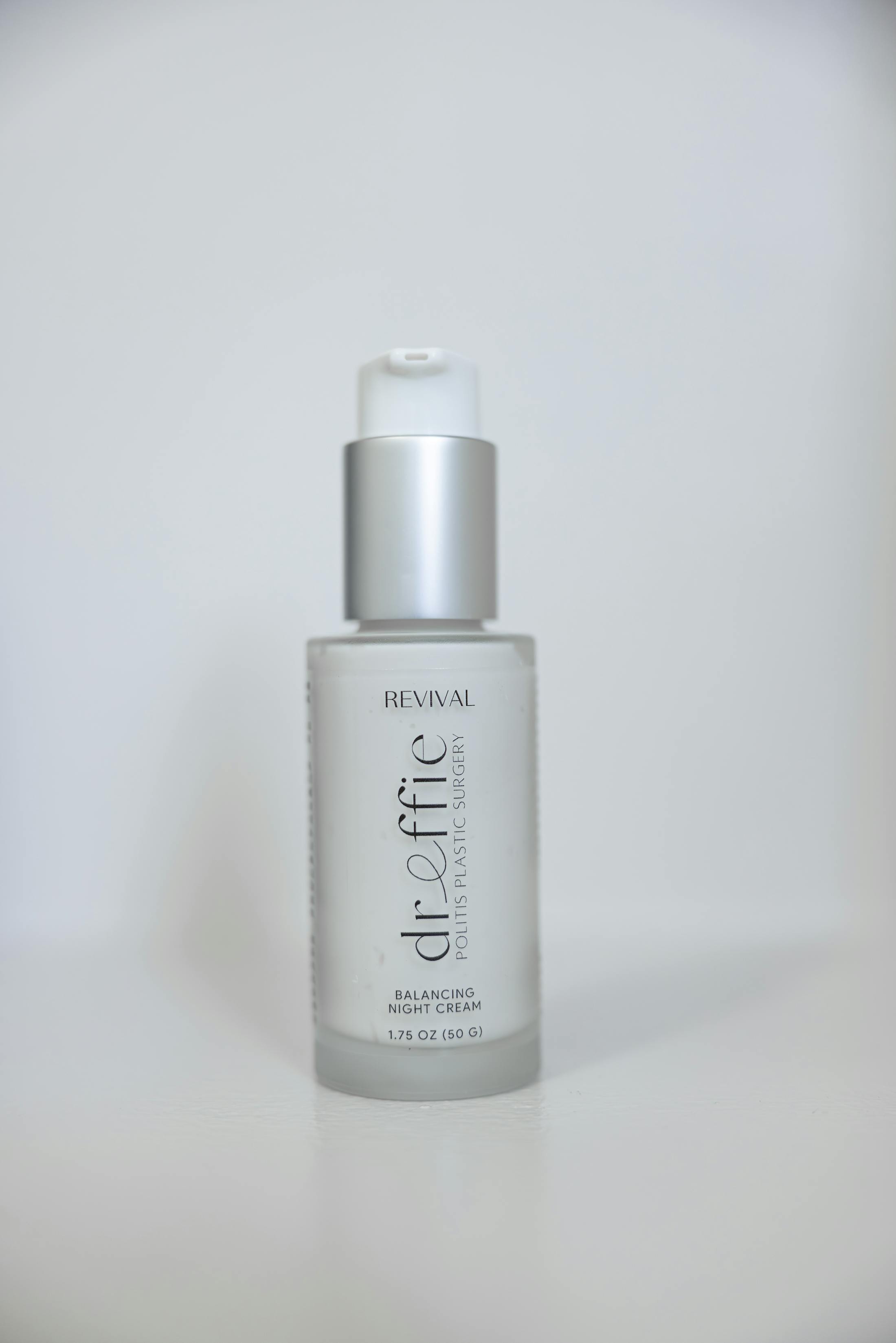 A bottle of skincare