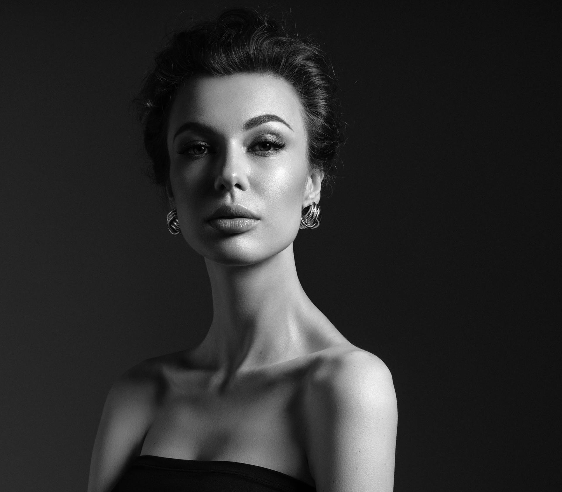 woman looking into the camera