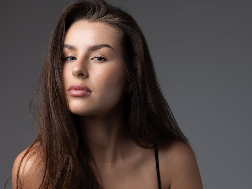 woman looking into the camera