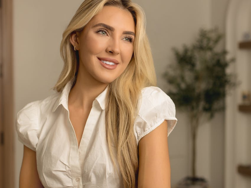 woman smiling