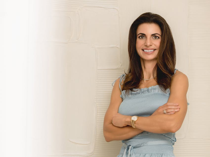 woman smiling