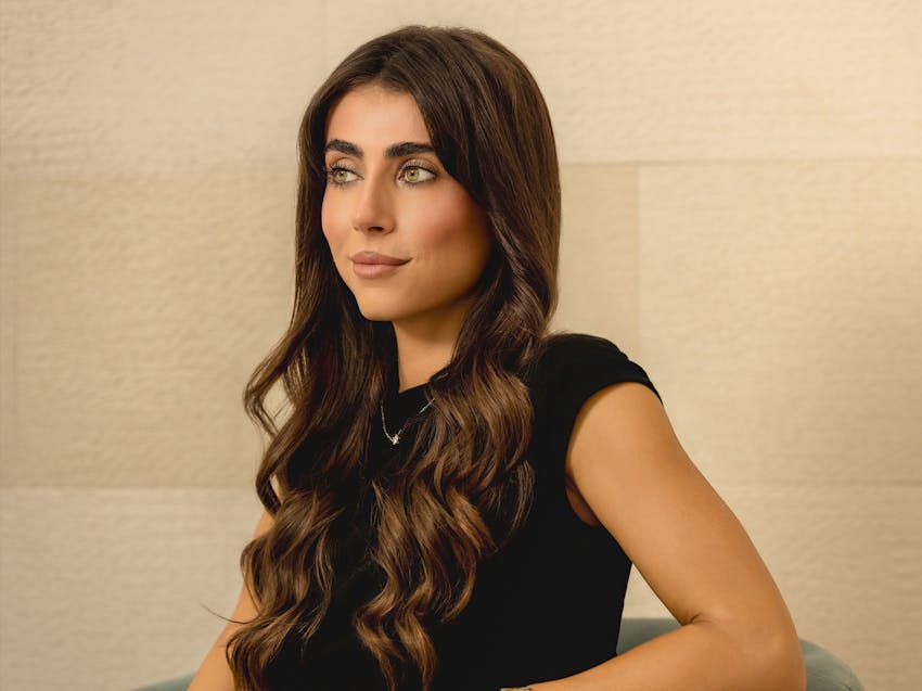 woman smiling