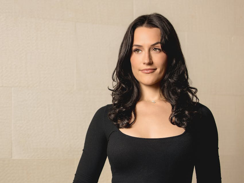 woman smiling