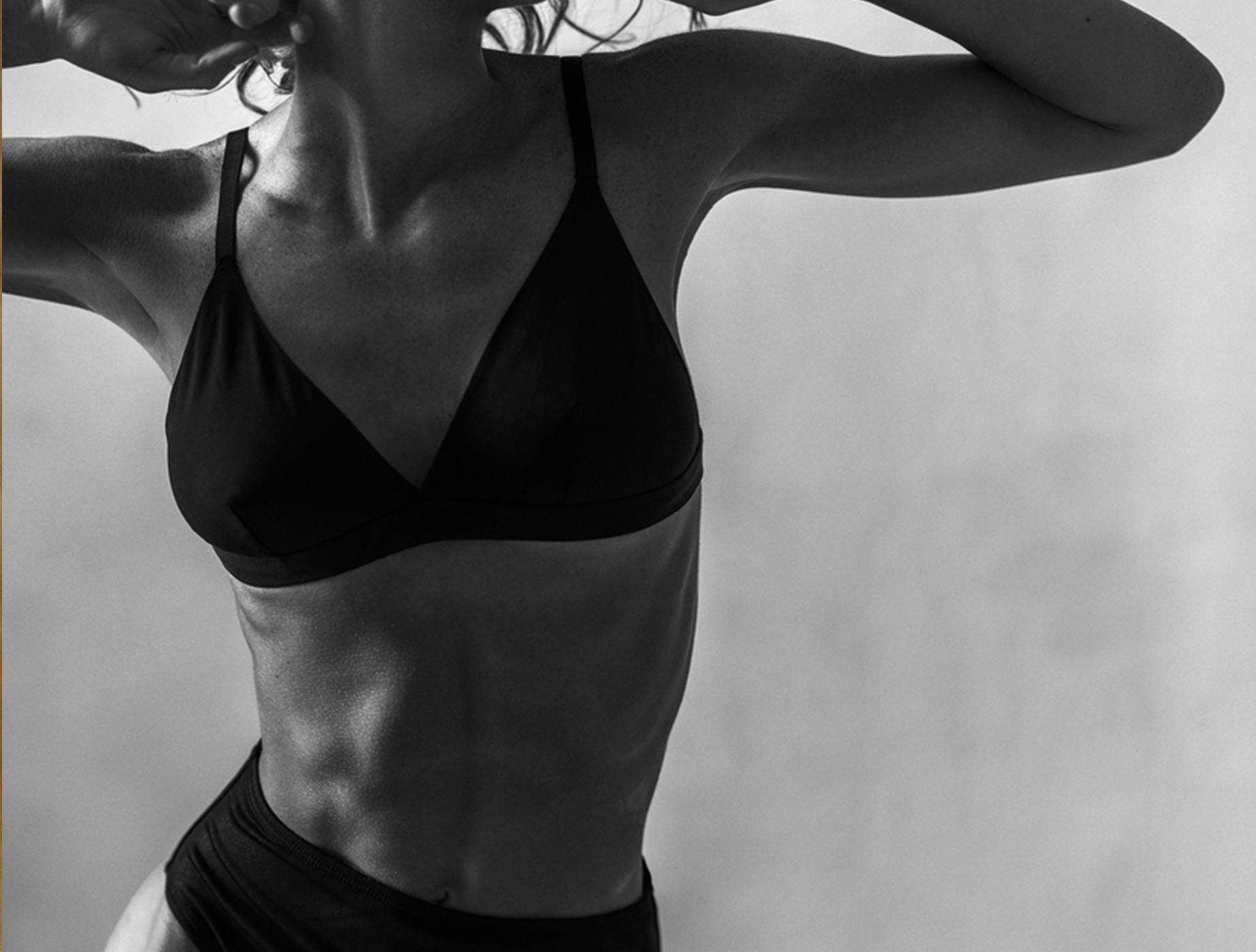 woman in underwear and bra