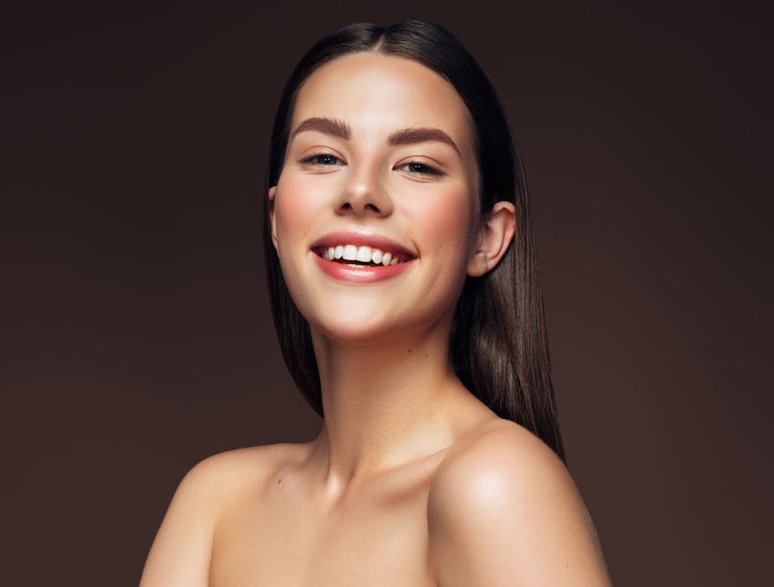 woman smiling