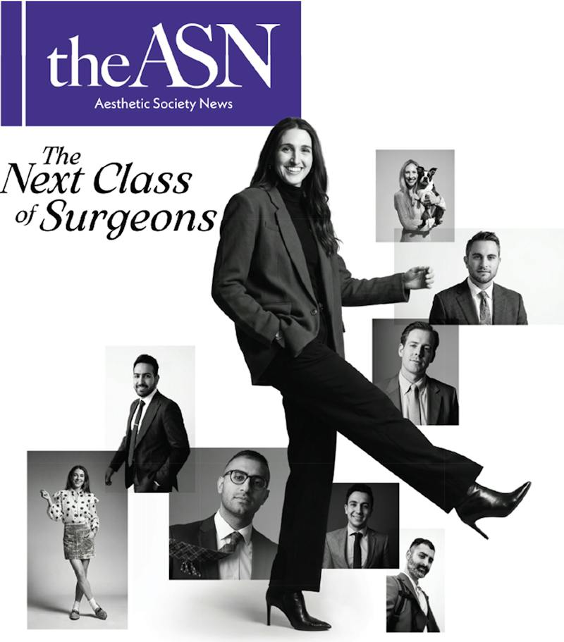 Aesthetic Society News cover featuring The Next Class of Surgeons