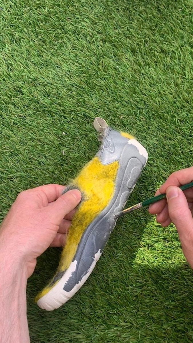 Hand Felted Nike Aqua Turfs