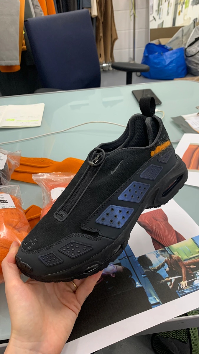 Hand Felted Nike SNDR Process