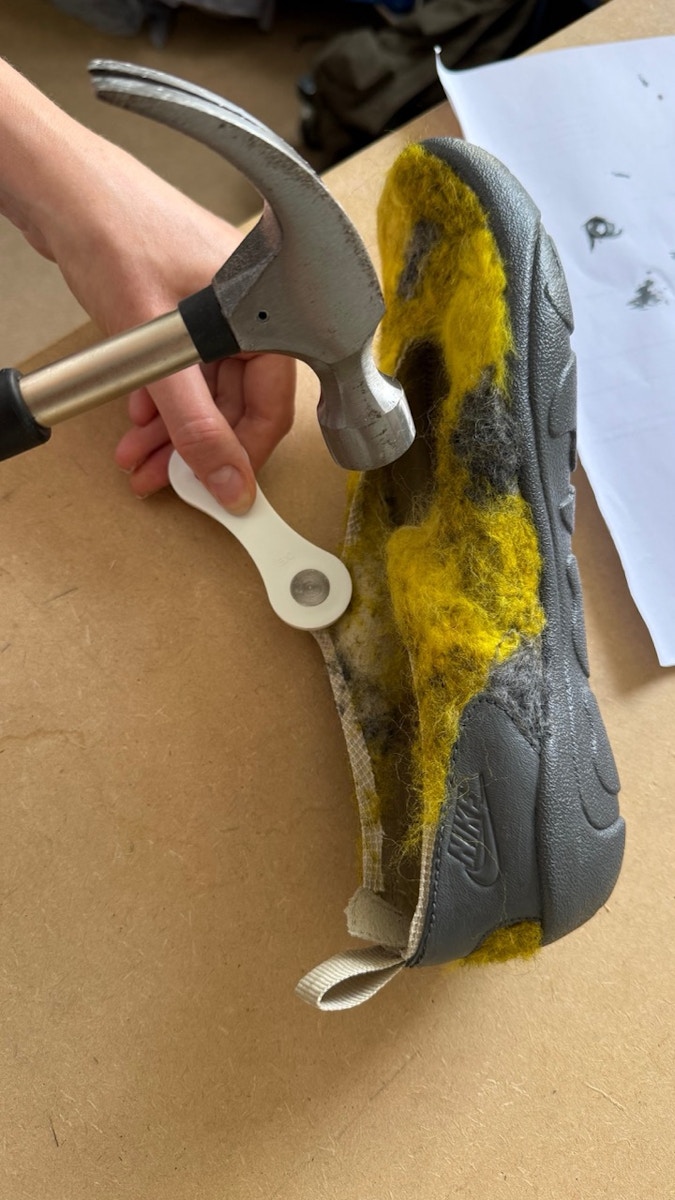 Hand Felted Nike Aqua Turfs