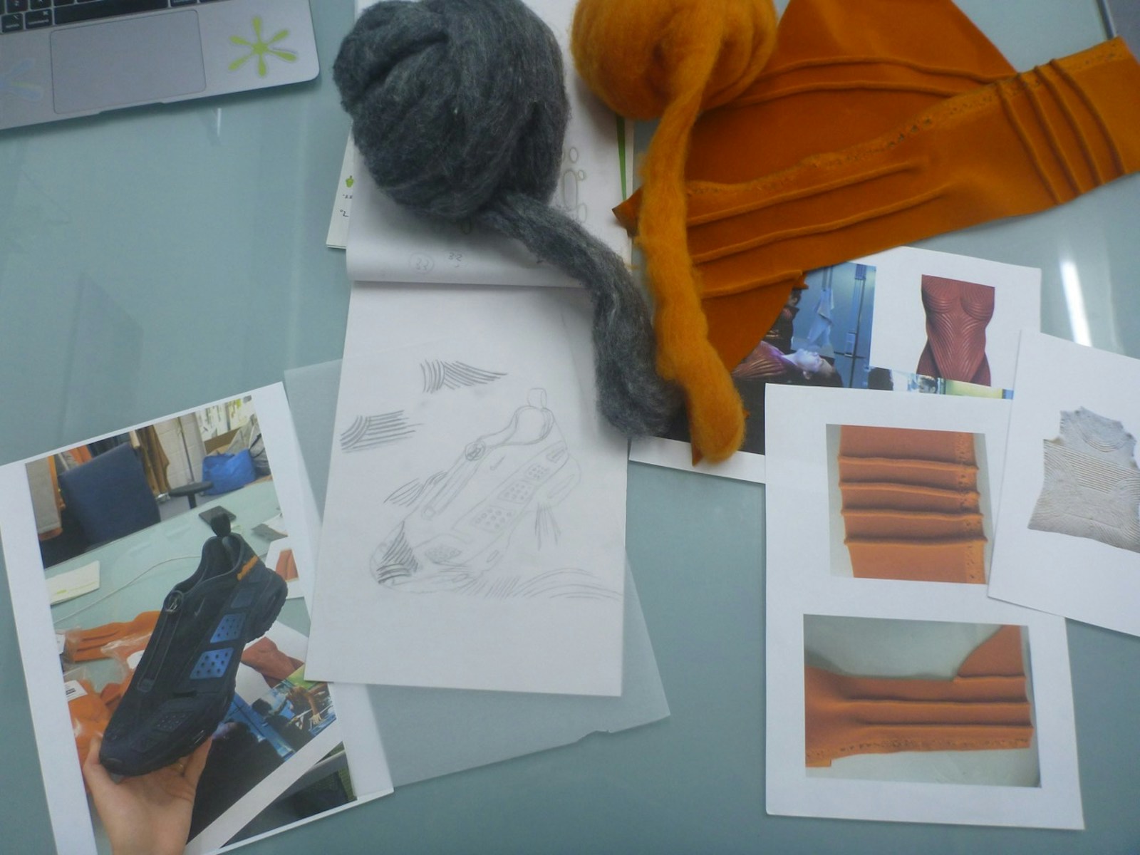 Hand Felted Nike SNDR Process