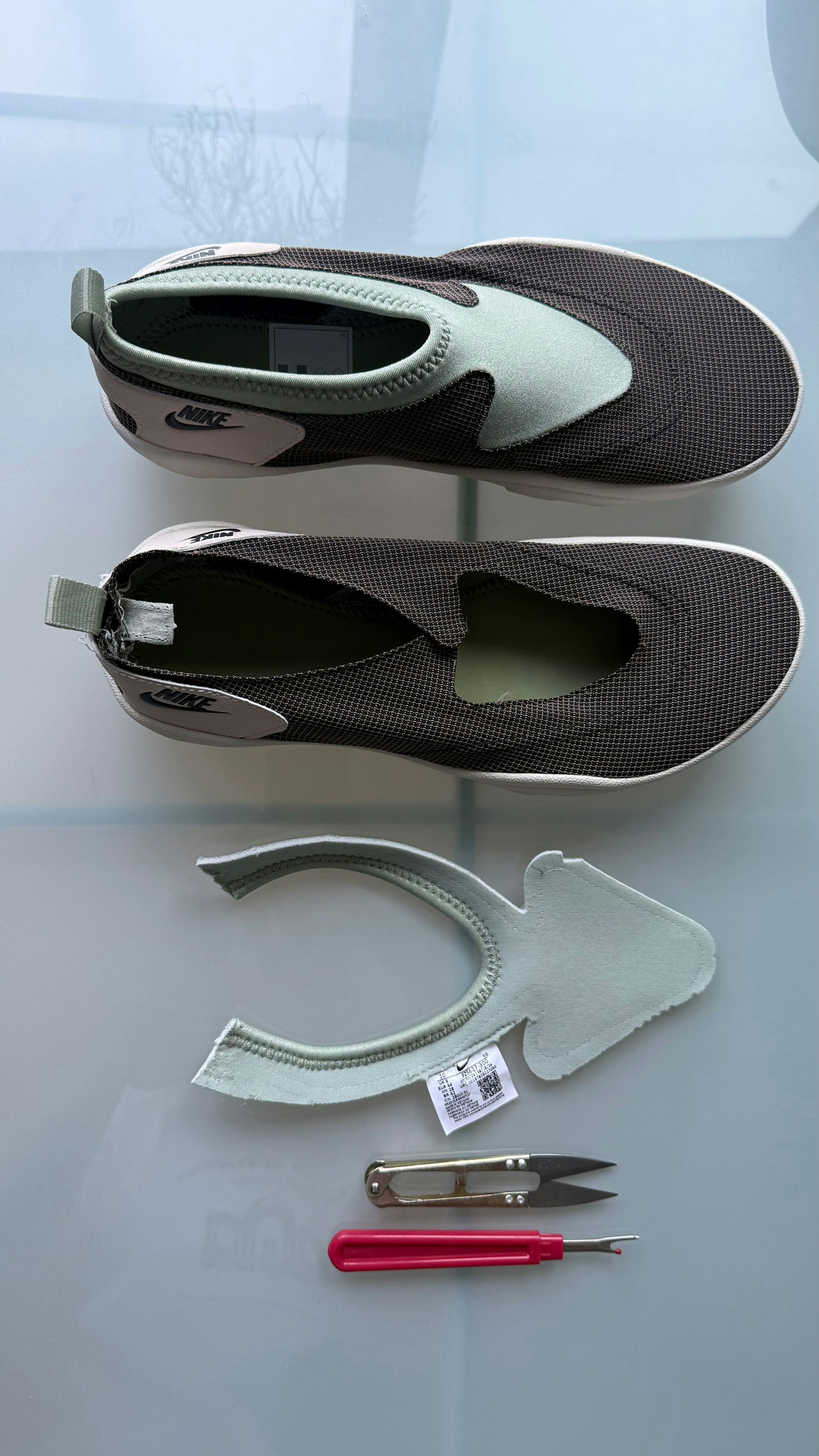 Hand Felted Nike Aqua Turfs