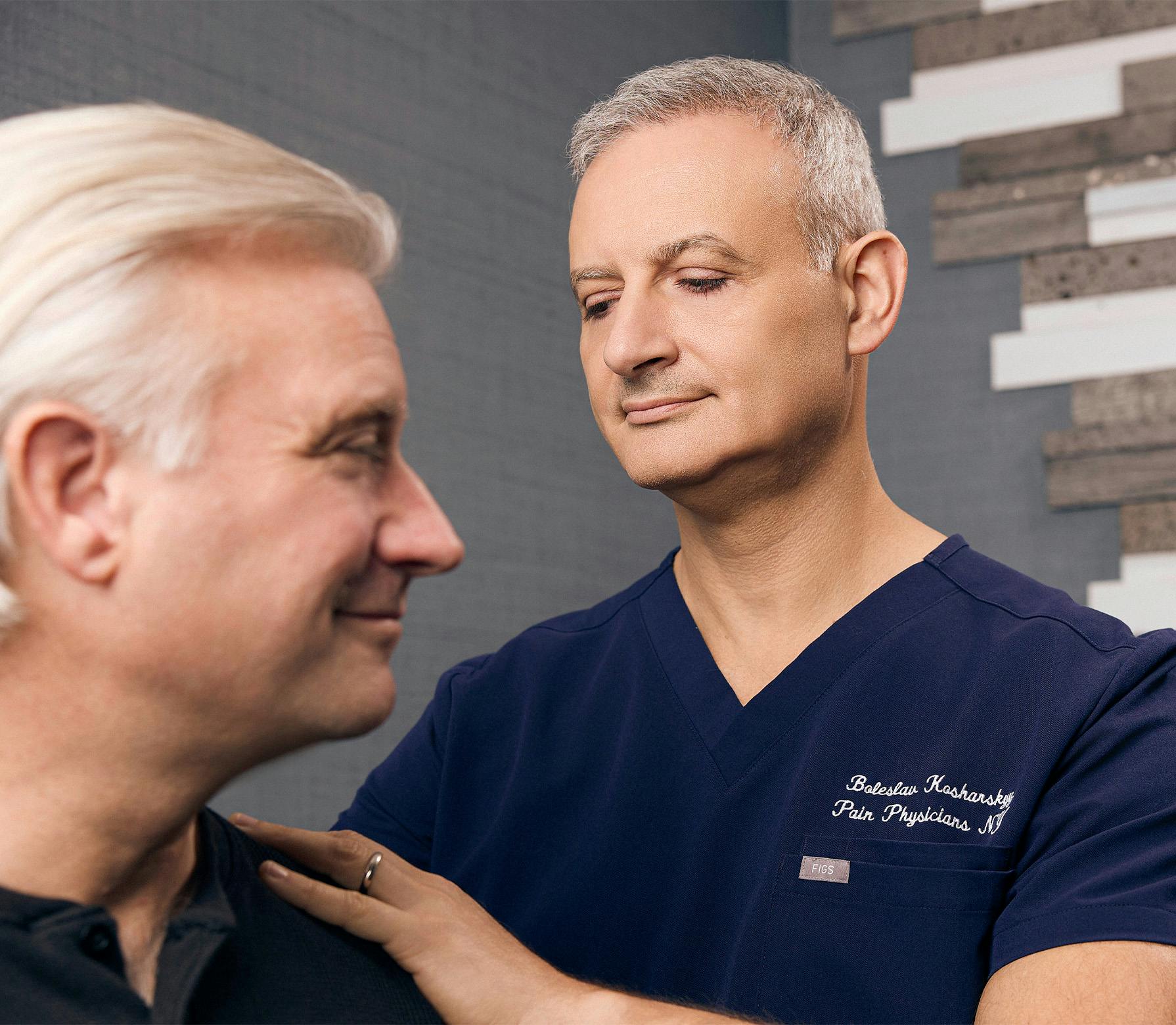 doctor examining a patient