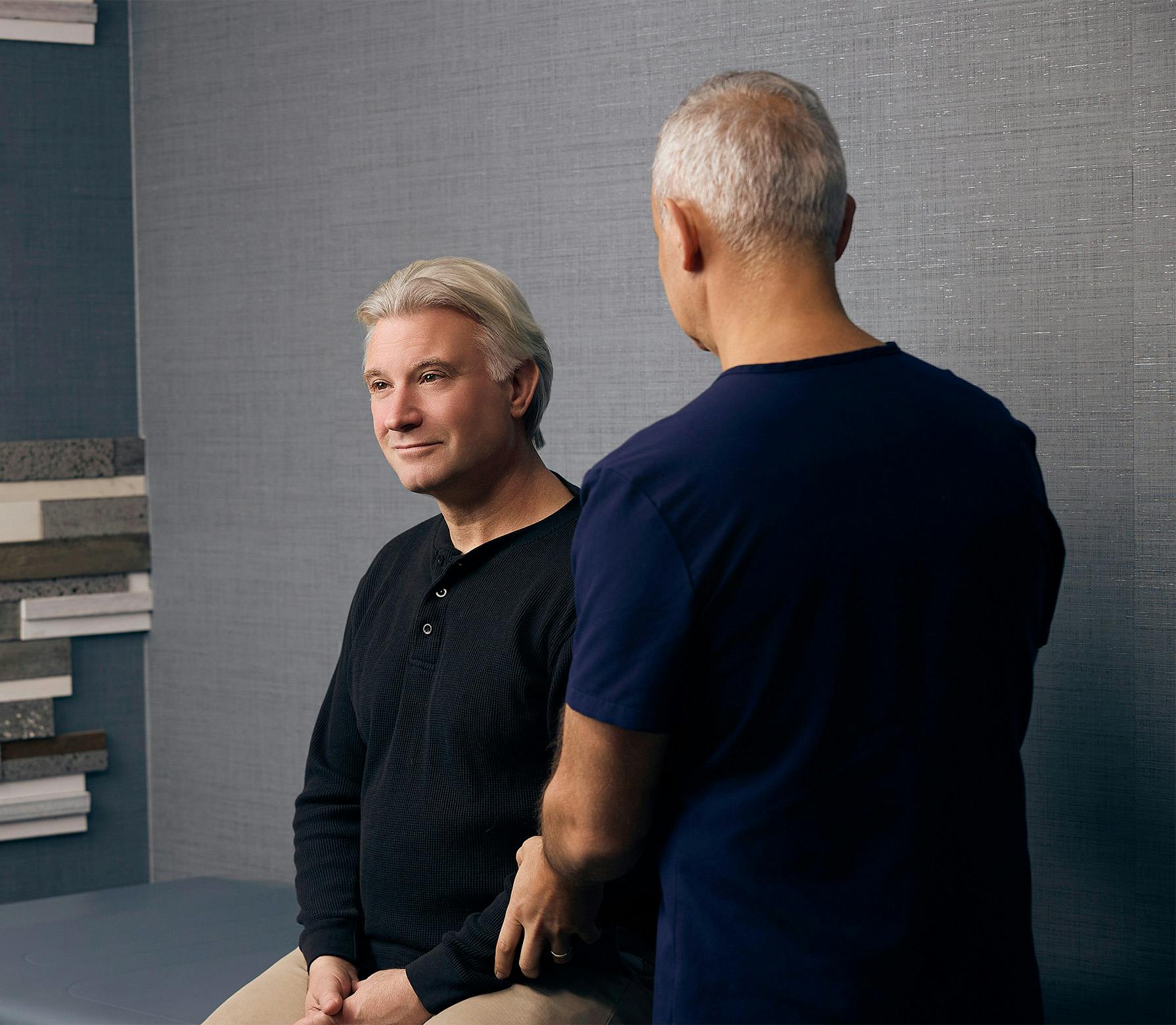 doctor examining a patient