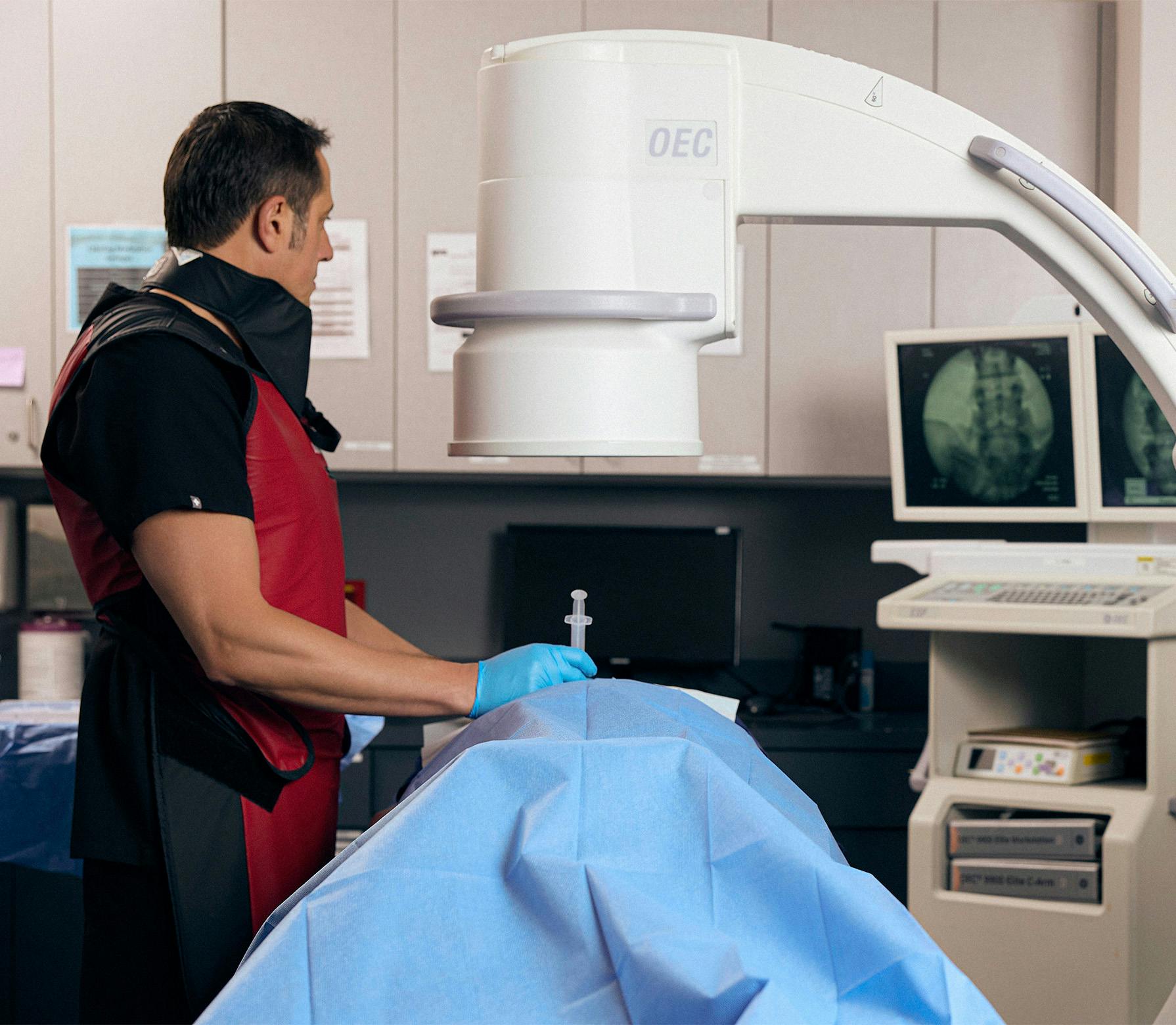 doctro treating a patient