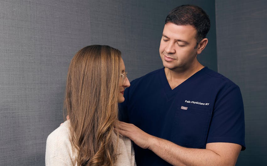doctor examining a patient