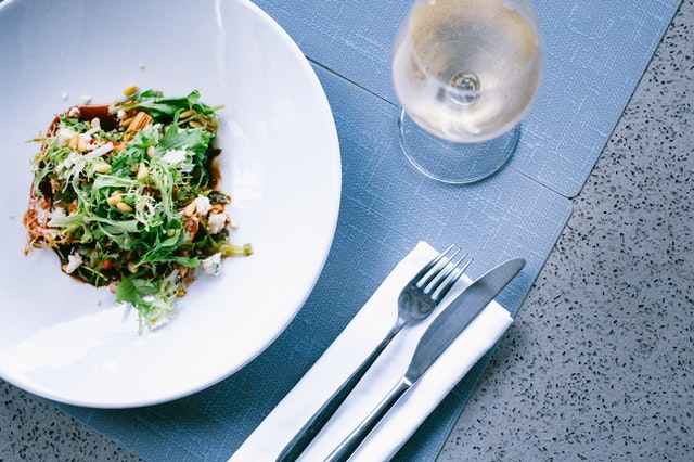 plate full of healthy food